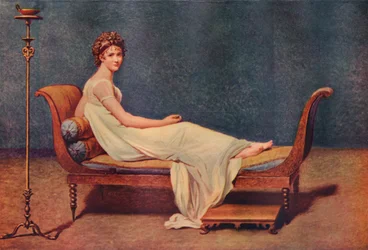 Porträt von Madame Récamier, 1800, 1911
