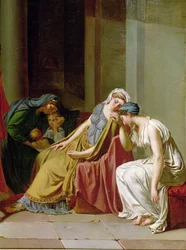 Der Schwur der Horatier (Detail)