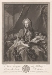 Porträt von Königin Maria Leszczyńska