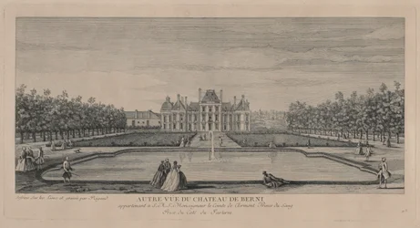 Schloss Berny von den Gärten aus