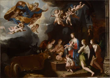 Die Anbetung des Christkindes, 1635