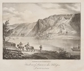 Niederösterreich, Stadt und Ruinen des Schlosses