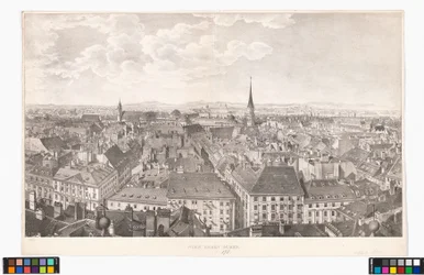Panorama von Wien gegen Süden, von der Peterskirche aus