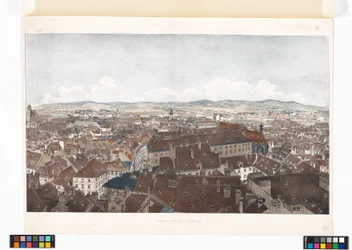 Panorama von Wien gegen Westen, von der Peterskirche aus