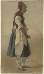 Hessisches Bauernmädchen