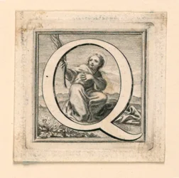 Dekorierter Großbuchstabe Q