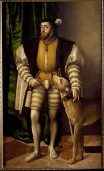 Porträt von Karl V., Kaiser von Deutschland