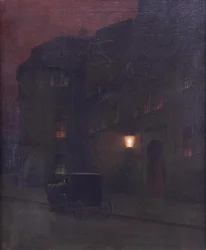 Die Kutsche, um 1900