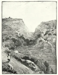 Das Königstal, Jerusalem (Lithografie)