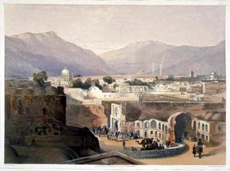 Innenraum der Stadt Kandahar vom Haus des Sirdar 