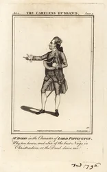 Mr. James William Dodd in der Rolle des Lord Foppington in Colley Cibbers 