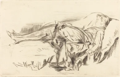 Ein Kind auf einer Couch, Nr. 2, ca. 1873-1875