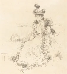 Eine sitzende Dame, 1893