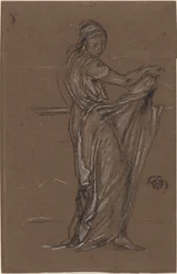Drapierte weibliche Figur, 1870-1873