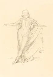 Kleine drapierte Figur, lehnend, 1893