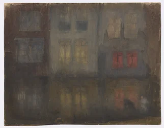 Nocturne: Schwarz und Rot – Hinterkanal, Holland