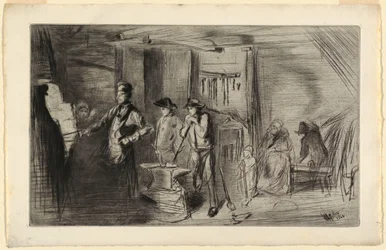 Druck, Die Schmiede, aus der Serie Radierungen über die Themse und andere Themen, 1861