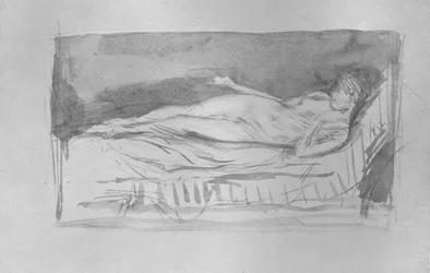 Skizze eines Mädchens, nackt, ca. 1878, 1904
