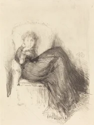 Studie: Maude sitzt, 1878