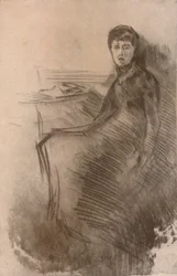 Der Schreibtisch, ca. 1870, 1904