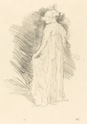 Die drapierte Figur, Rückansicht, 1893