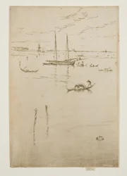 Die kleine Lagune, aus den Zwölf Radierungen, auch bekannt als das Erste Venedig-Set