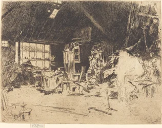 Die Schmiede, ca. 1880