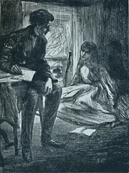 Die Probepredigt, um 1862, 1923