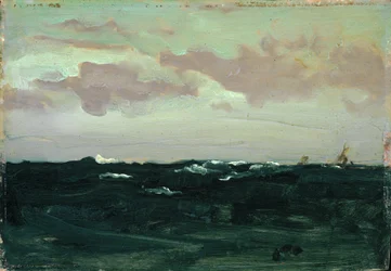 Violett und Blau: Unter den Rollern, ca. 1893