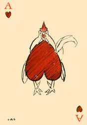 Der korpulente Chanticleer, aus dem Herz-Ass, 1910