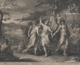 Eine griechische Erntefeier (Entwürfe für die Wände des Großen Saals der Gesellschaft zur Förderung der Künste)