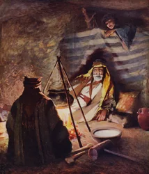 Ein Haus aus Haaren, Inneres eines Beduinenzeltes