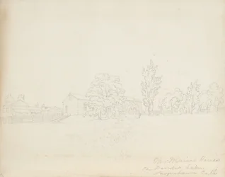 Haus von Mr. Main am Derwent Lake, Susquehanna Co. Pa., 1843