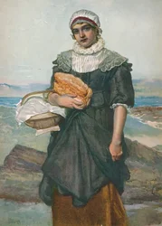 Ein französisches Fischermädchen, ca. 1890, 1906
