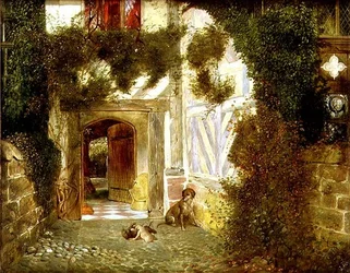 Antikes Torbogen bei Speke Hall, Liverpool