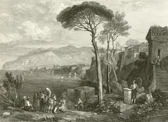 Ebene und Bucht von Sorrent, Italien