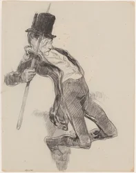Nach Daumier: Angeln