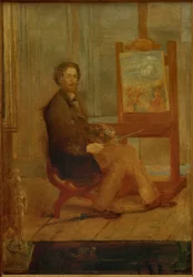 Ensor an seiner Staffelei