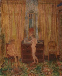 Kinder bei der Morgentoilette
