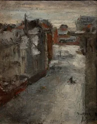 Die Van Iseghemlane im Schnee