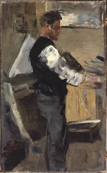 Willy Finch im Studio, ca. 1880-82