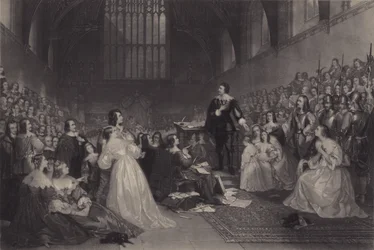 Der Prozess von Thomas, Earl of Strafford, in der Westminster Hall, 1641