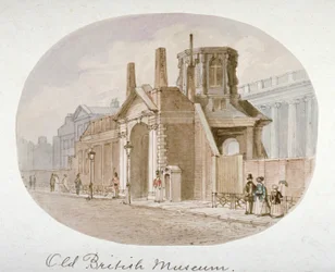 Ansicht des alten British Museum, Bloomsbury, London, 1850
