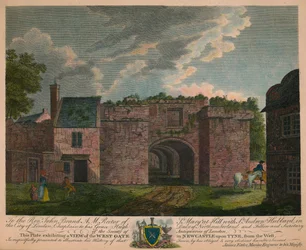 Ansicht des Westtors in Newcastle upon Tyne, um 1780