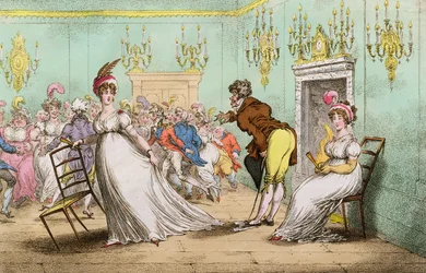 Ein deutlicher Hinweis, nicht tanzen zu wollen, veröffentlicht von Hannah Humphrey, 1804