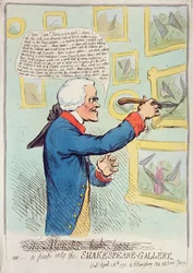 Ein Blick in die Shakespeare-Galerie, veröffentlicht von Hannah Humphrey 1791