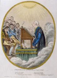 Ein kleiner Professor der modernen Geschichte ans Licht gebracht, veröffentlicht von Hannah Humphrey, 1810