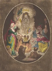 Eine Phantasmagorie, Szene - Beschwörung eines bewaffneten Skeletts, 5. Januar 1803