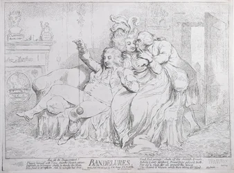 Bandelures, veröffentlicht von S.W. Fores 1791