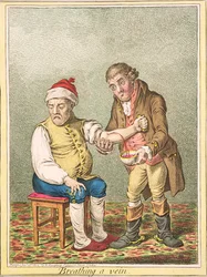 Aderlass, veröffentlicht von Hannah Humphrey, 1804